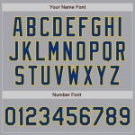 Royal-Yellow Raglan Baseball Gray Custom Jersey Authentic Sleeves