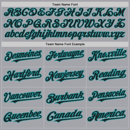 Authentic Black-Teal Baseball Gray Sleeves Jersey Raglan Custom Authentic Black-Teal Baseball Gray Sleeves Jersey Raglan Custom