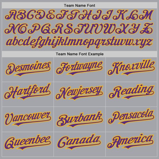 Authentic Purple-Gold Raglan Baseball Gray Sleeves Jersey Custom