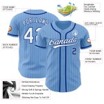Jersey Pinstripe Royal Blue Baseball Custom White Light Authentic Jersey Pinstripe Royal Blue Baseball Custom White Light Authentic