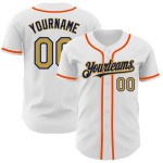 Baseball Old Gold Authentic Custom Navy-Orange Jersey White Baseball Old Gold Authentic Custom Navy-Orange Jersey White
