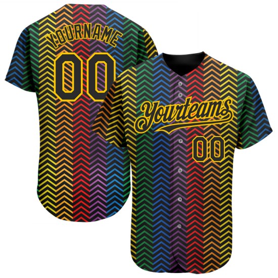 Month Authentic Jersey Is 3D Custom Rainbow For Love Baseball Pride LGBT Love Month Authentic Jersey Is 3D Custom Rainbow For Love Baseball Pride LGBT Love