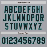Authentic Black-Teal Baseball Gray Sleeves Jersey Raglan Custom Authentic Black-Teal Baseball Gray Sleeves Jersey Raglan Custom