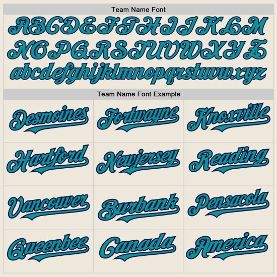 Raglan Sleeves Authentic Teal-Navy Cream Baseball Jersey Custom Raglan Sleeves Authentic Teal-Navy Cream Baseball Jersey Custom