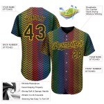 Month Authentic Jersey Is 3D Custom Rainbow For Love Baseball Pride LGBT Love Month Authentic Jersey Is 3D Custom Rainbow For Love Baseball Pride LGBT Love