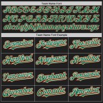 Custom Black Raglan Kelly Jersey Authentic Baseball Sleeves Green-Orange Custom Black Raglan Kelly Jersey Authentic Baseball Sleeves Green-Orange
