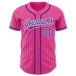 Purple Custom Jersey Pink White Authentic Pinstripe Baseball Purple Custom Jersey Pink White Authentic Pinstripe Baseball