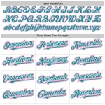 Jersey Raglan Teal-Pink Authentic Custom Sleeves Baseball White Jersey Raglan Teal-Pink Authentic Custom Sleeves Baseball White