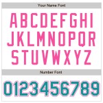Jersey Raglan Teal-Pink Authentic Custom Sleeves Baseball White Jersey Raglan Teal-Pink Authentic Custom Sleeves Baseball White