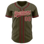 Pinstripe Custom Olive To Baseball Jersey Crimson Authentic Salute Service Cream City Pinstripe Custom Olive To Baseball Jersey Crimson Authentic Salute Service Cream City