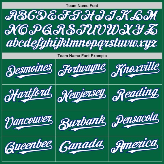 Baseball White-Royal Sleeves Green Jersey Raglan Kelly Authentic Custom Baseball White-Royal Sleeves Green Jersey Raglan Kelly Authentic Custom