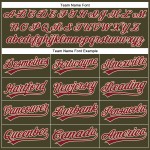 Pinstripe Custom Olive To Baseball Jersey Crimson Authentic Salute Service Cream City Pinstripe Custom Olive To Baseball Jersey Crimson Authentic Salute Service Cream City
