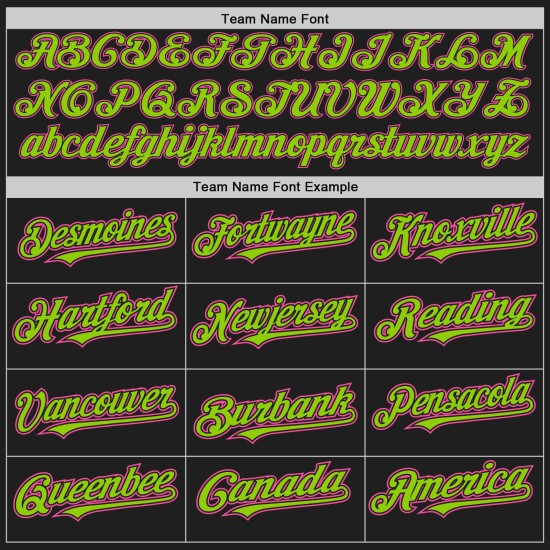 Jersey Raglan Authentic Baseball Pink-Neon Custom Black Green Sleeves Jersey Raglan Authentic Baseball Pink-Neon Custom Black Green Sleeves