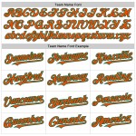 White Raglan Custom Sleeves Authentic Baseball Green Orange-Kelly Jersey White Raglan Custom Sleeves Authentic Baseball Green Orange-Kelly Jersey