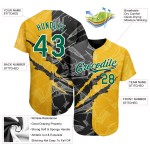 3D Authentic Green Pattern Custom Graffiti Yellow-Black Baseball Jersey Scratch Kelly 3D Authentic Green Pattern Custom Graffiti Yellow-Black Baseball Jersey Scratch Kelly