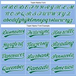 White Green Authentic Jersey Kelly Blue Custom Baseball Light Pinstripe White Green Authentic Jersey Kelly Blue Custom Baseball Light Pinstripe