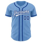 Jersey Pinstripe Royal Blue Baseball Custom White Light Authentic Jersey Pinstripe Royal Blue Baseball Custom White Light Authentic
