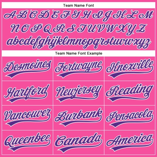 Purple Custom Jersey Pink White Authentic Pinstripe Baseball Purple Custom Jersey Pink White Authentic Pinstripe Baseball