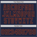 Jersey Custom Raglan Baseball Navy Orange Sleeves Authentic Jersey Custom Raglan Baseball Navy Orange Sleeves Authentic