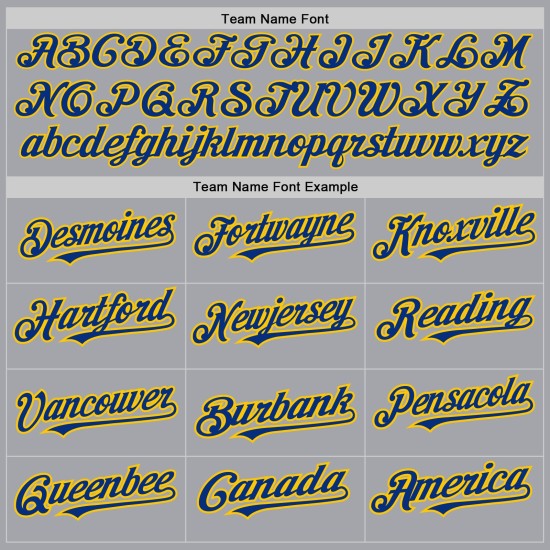 Royal-Yellow Raglan Baseball Gray Custom Jersey Authentic Sleeves