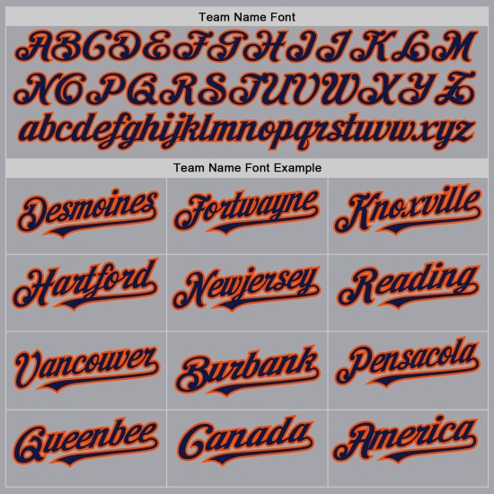 Jersey Gray Baseball Authentic Sleeves Navy-Orange Raglan Custom Jersey Gray Baseball Authentic Sleeves Navy-Orange Raglan Custom