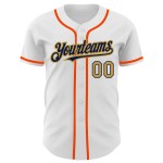 Baseball Old Gold Authentic Custom Navy-Orange Jersey White Baseball Old Gold Authentic Custom Navy-Orange Jersey White