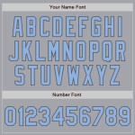 Gray Authentic Gray Light Sleeves Baseball Jersey Custom Raglan Blue-Steel Gray Authentic Gray Light Sleeves Baseball Jersey Custom Raglan Blue-Steel