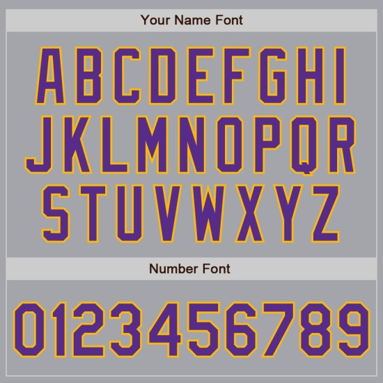 Authentic Purple-Gold Raglan Baseball Gray Sleeves Jersey Custom