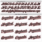 Baseball White Sleeves Black-Red Authentic Jersey Custom Raglan Baseball White Sleeves Black-Red Authentic Jersey Custom Raglan