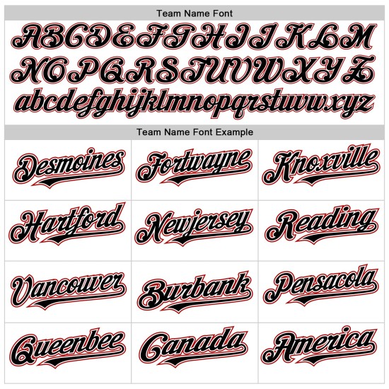 Baseball White Sleeves Black-Red Authentic Jersey Custom Raglan Baseball White Sleeves Black-Red Authentic Jersey Custom Raglan