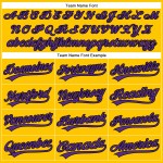 Custom Black Yellow Jersey Purple Authentic Pinstripe Baseball Custom Black Yellow Jersey Purple Authentic Pinstripe Baseball