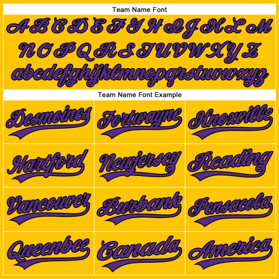 Custom Black Yellow Jersey Purple Authentic Pinstripe Baseball Custom Black Yellow Jersey Purple Authentic Pinstripe Baseball