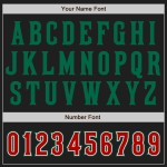 Jersey Baseball Raglan Authentic Custom Sleeves Red-Kelly Green Black Jersey Baseball Raglan Authentic Custom Sleeves Red-Kelly Green Black