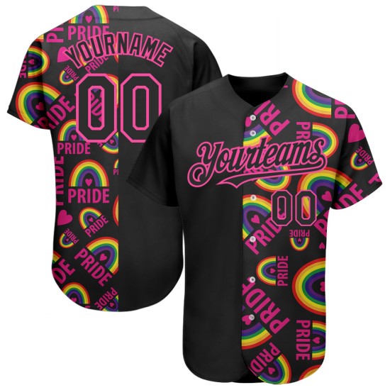 Jersey Love Baseball Love Custom LGBT Pride Is Month 3D For Rainbow Authentic Jersey Love Baseball Love Custom LGBT Pride Is Month 3D For Rainbow Authentic