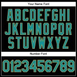 Jersey Gold Baseball Custom Teal-Old Black Authentic Jersey Gold Baseball Custom Teal-Old Black Authentic