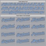 Gray Authentic Gray Light Sleeves Baseball Jersey Custom Raglan Blue-Steel Gray Authentic Gray Light Sleeves Baseball Jersey Custom Raglan Blue-Steel
