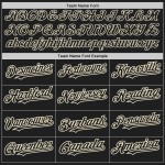 Baseball Black Jersey Raglan Authentic Cream Custom Sleeves Baseball Black Jersey Raglan Authentic Cream Custom Sleeves