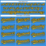 Electric Yellow-Black Baseball Blue Jersey Custom Authentic Electric Yellow-Black Baseball Blue Jersey Custom Authentic