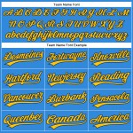 Authentic Baseball Custom Electric Jersey Yellow-Navy Blue Authentic Baseball Custom Electric Jersey Yellow-Navy Blue