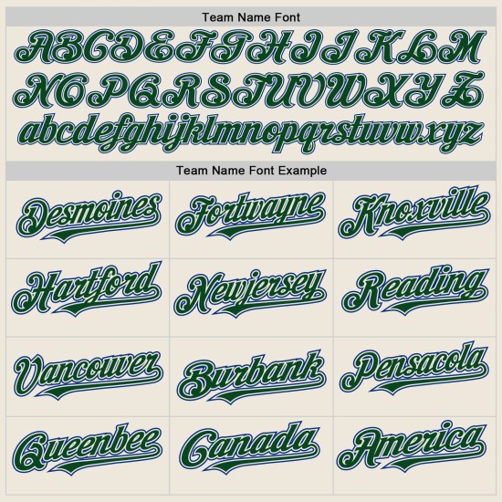 Sleeves Green-Royal Jersey Custom Cream Raglan Authentic Baseball Sleeves Green-Royal Jersey Custom Cream Raglan Authentic Baseball